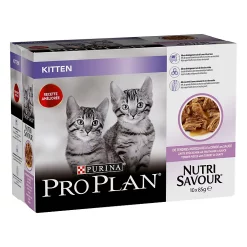 Castorama Aliment Pour Chat Junior Pro Plan KITTEN En Sauce à La Dinde 10 X 85g