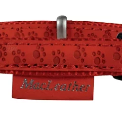 Castorama Collier Réglable Mc Leather 15mm Rouge