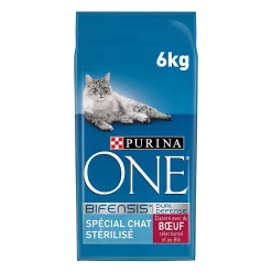 Castorama Croquettes Pour Chat Stérilisé One Sécial Chat Sterilisé Bœuf Et Blé 6kg