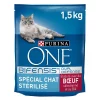 Castorama Croquettes Pour Chat Stérilisé One Spécial Chat Stérilisé Bœuf Et Blé 1,5kg -France Animalerie Soldes Boutique croquettes pour chat sterilise one special chat sterilise b uf et ble 1 5kg7613031571390 01c FR CF