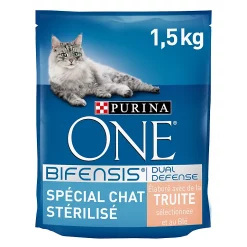 Castorama Croquettes Pour Chat Stérilisé One Spécial Chat Sterilisé Truite Et Blé 1,5kg