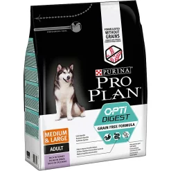 Castorama Croquettes Pour Chien Pro Plan Medium & Large Adult Sensitive Digestion Grain Free Riche En Dinde 2,5kg